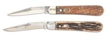 LOT OF 2: SCHRADE CUTLERY CO. AUTOMATIC KNIVES.