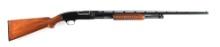 (C) WINCHESTER MODEL 42 .410 SLIDE ACTION SHOTGUN WITH SIMMONS RIB.