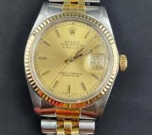 Men's 2 Tone Oyster Perpetual...Datejust Rolex Watch