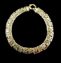 14K Yellow Gold Byzantine Bracelet