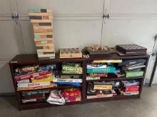 Board and table games over (40) games with shelves