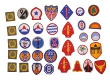 36 US Army/US Marine Corps WWII era Patches (A)