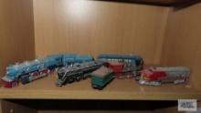 Lot of Lionel Hallmark locomotive and train car ornaments