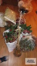 lot of assorted Christmas decorations
