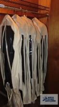 Assorted men's jackets including London Fog, Nautica, Forecaster of Boston. mostly XL.