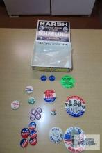 political buttons and other buttons