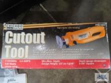 Chicago Power Tools cut out tool with box