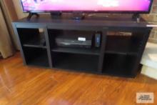 black painted TV stand