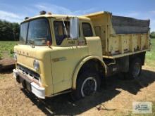 FORD CAB OVER DUMP TRUCK. SOLD SUBJECT TO SELLER CONFIRMATION.