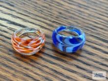 2 Glass rings