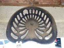 Vintage Cast Iron Tractor Seat