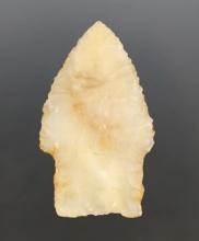 Fine 1 9/16" Scottsbluff made from semi-translucent Agate. Found in Harney Co., Oregon.
