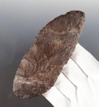 5 1/16" Blade made from nicely colored purple chert. Found in Otero Co., New Mexico.
