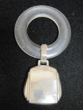 Vintage Sterling Silver Baby Teething Ring/Rattle