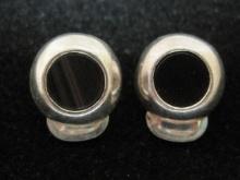 Sterling Silver Abalone Clip Earrings