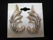Sterling Silver "Cornucopia" Style Earrings