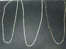 Three Sterling Silver Chains