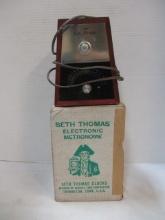 Vintage Seth Thomas Electronic Metronome in Original Box