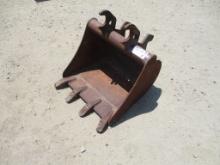 24" John Deere Mini-Excavator Tooth Bucket,