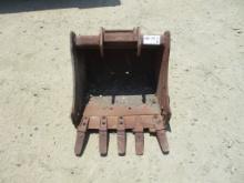 24" Bobcat Mini-Excavator Tooth Bucket,