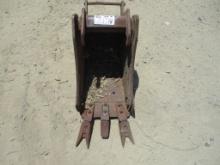 Bobcat 12" Mini-Excavator Tooth Bucket,