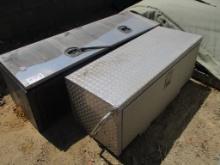 (1) Aluminum Tool Box & (1) Truck Bed Tool Box