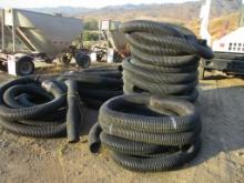 (4) Lots Of Assorted Corrugated Drainage Pipe
