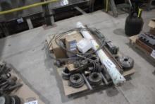 Pallet w/Parts for HMC Carriage, Circle Saw Husk & Vertical Edger