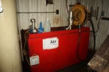Hydraulic Oil Tank Approx. 250gal w/Balcrank Dispensing Pump & Hose, Approx
