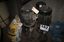 (3) Used Grund FOS 3hp, 30.4 GPM Water Pumps