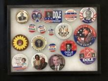 Display W/ Political Items - See Photos For Condition