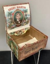 Vintage Cigar Box - Emory Martin, See Photos For Condition