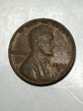 1955 S Lincoln Cent Poor Mans Double Die