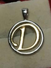 .925 Sterling Silver Christian Dior Charm/pendant