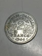 1944 France 2 Franc