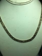 Antique 24 Kt Gold Layered Nugget Style "i love You Necklace" 18”