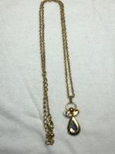 Vintage Gold Layered Chain And Pendant