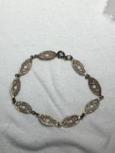 Sterling Silver 925 Antique Bracelet