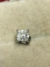 Sterling Silver Synthetic Diamond Stud Earring