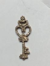 10 Kt Gold Diamond Cross Pendant Fancy