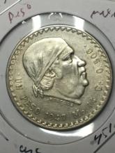 1947 Mexico Silver Peso 