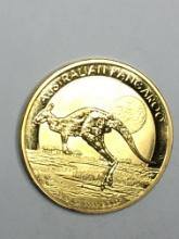 24kt Gold Layered Australian Kangaroo Gold Coin Replica