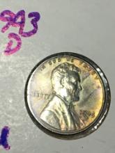 1943 D Lincolnsteel Wheat Cent