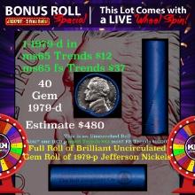 INSANITY The CRAZY Nickel Wheel 1000s won so far, WIN this 1979-d BU  roll get 1-10 FREE