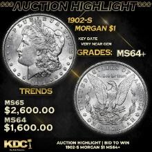 ***Auction Highlight*** 1902-s Morgan Dollar 1 Grades Choice+ Unc (fc)