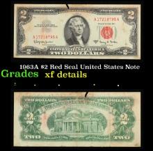 1963A $2 Red Seal United States Note Grades xf details