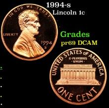 Proof 1994-s Lincoln Cent 1c Grades GEM++ Proof Deep Cameo
