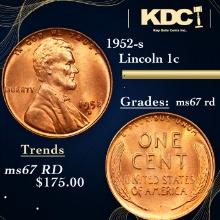 1952-s Lincoln Cent 1c Grades GEM++ Unc RD