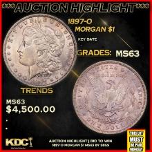 ***Auction Highlight*** 1897-o Morgan Dollar $1 Graded ms63 BY SEGS (fc)