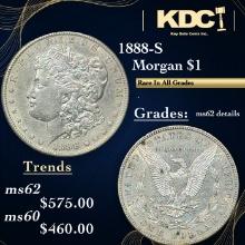 1888-S Morgan Dollar $1 Grades Unc Details